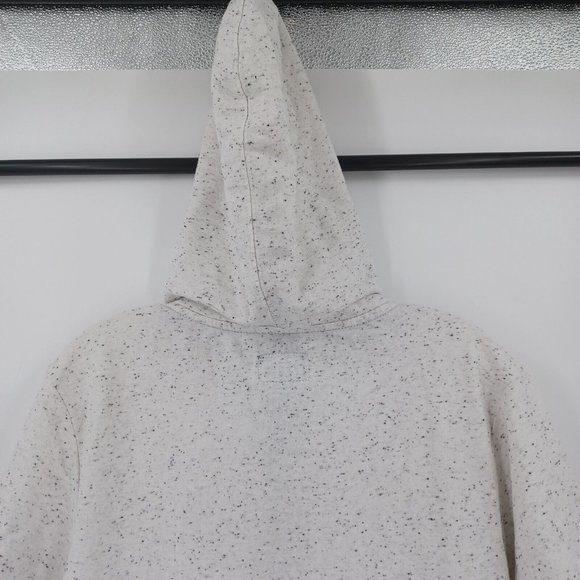 RISE AS 1NE Sz L Speckled Sweatshirt 1/4 Zip Up Hoodie Zip Pouch Double Pockets - Picture 11 of 16